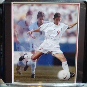 SOLD!  Mia Hamm Framed Autograph Photo Steiner Collectibles SOLD!